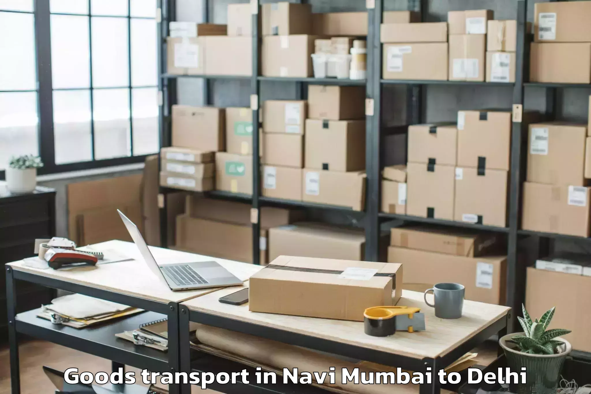 Reliable Navi Mumbai to Iit Delhi Goods Transport